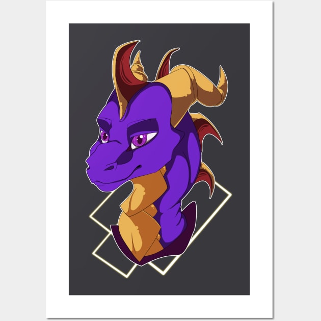 Spyro! Wall Art by Shelzy_C